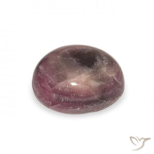 4.41カラットの天然Medium Dark-Purpleスタールビー、楕円形、オペーク