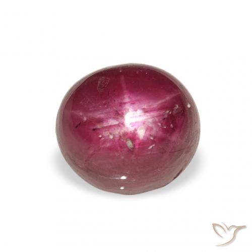 3.37ct 天然 マゼンタピンク スタールビー, 楕円形, オペーク