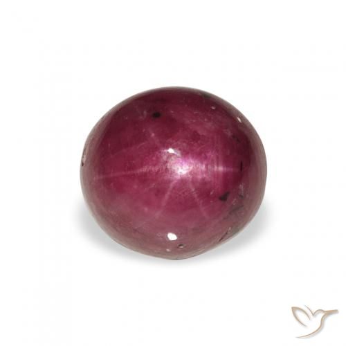 3.15ct 天然 マゼンタピンク スタールビー, 楕円形, オペーク