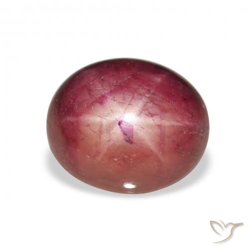 8.14ct 天然 Medium Light-Purple スタールビー, 楕円形, オペーク