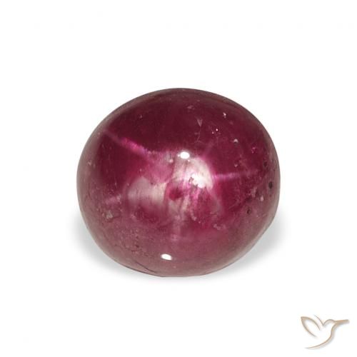 4.52ct 天然 濃いマゼンタ スタールビー, 楕円形, オペーク