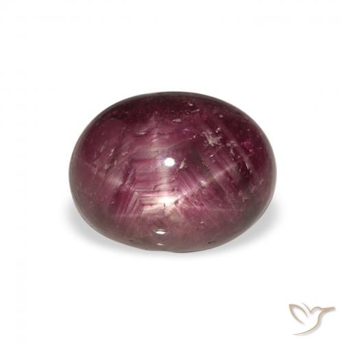 4.75ct 天然 プラムパープル スタールビー, 楕円形, オペーク