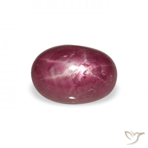 2.87ct 天然 Medium Light-Purple スタールビー, 楕円形, オペーク
