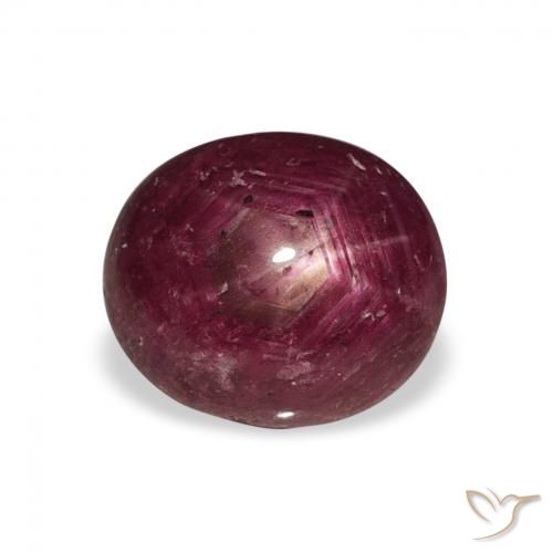 3.62ct 天然 ディープレッド スタールビー, 楕円形, オペーク