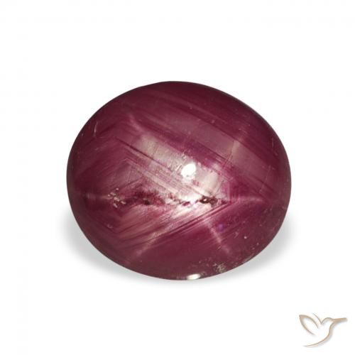 3.25ct 天然 ワインレッド スタールビー, 楕円形, オペーク