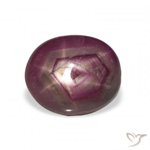 6.42ct 天然 ディープレッド スタールビー, 楕円形, オペーク