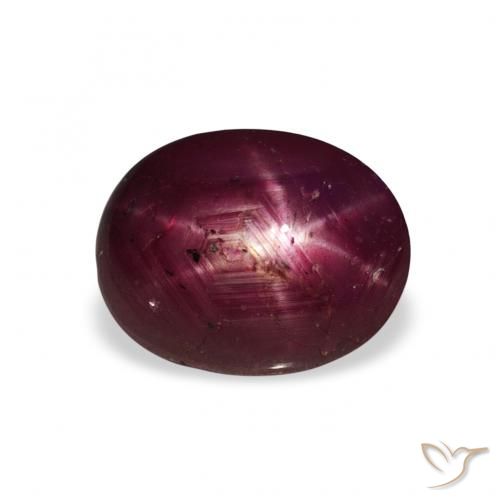 3.20ct 天然 ディープレッド スタールビー, 楕円形, オペーク
