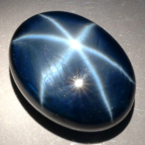 81.27カラットの天然ブルースターサファイア（26.7×19.8 mm・オーバルカット）