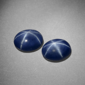 カラットの天然ブルースターサファイア（7.2×5.2 mm・オーバルカット）