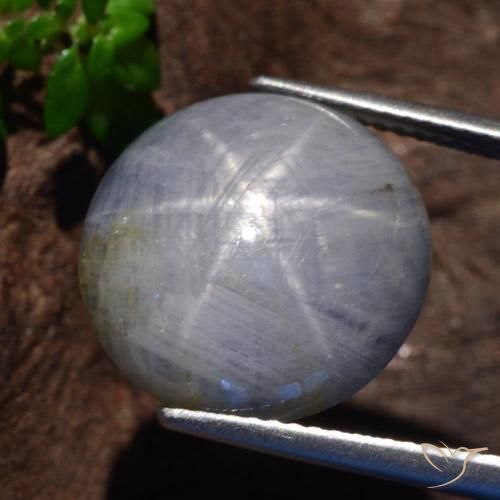 21.23カラットの天然薄いグレースターサファイア、ラウンドカット、オペーク