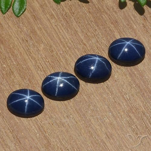 Shop natural 5.23ct ネイビーブルー スターサファイア gems, 楕円形, from タイ at GemSelect. In stock, global shipping!