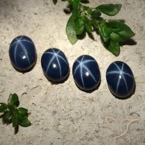 Shop natural 5.43ct ダークブルー スターサファイア gems, 楕円形, from タイ at GemSelect. In stock, global shipping!
