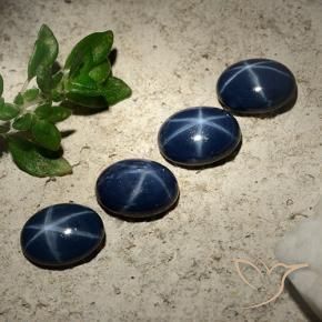 Shop natural 3.92ct 濃い紺 スターサファイア gems, 楕円形, from タイ at GemSelect. In stock, global shipping!