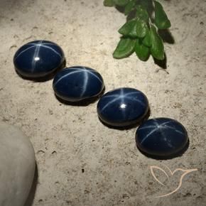 Shop natural 6.04ct ダークブルー スターサファイア gems, 楕円形, from タイ at GemSelect. In stock, global shipping!