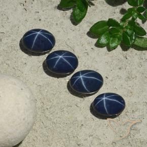 Shop natural 4.57ct ディープブルー スターサファイア gems, 楕円形, from タイ at GemSelect. In stock, global shipping!