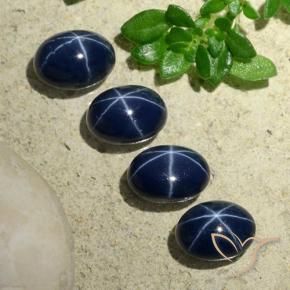 Shop natural 5.18ct 濃い紺 スターサファイア gems, 楕円形, from タイ at GemSelect. In stock, global shipping!
