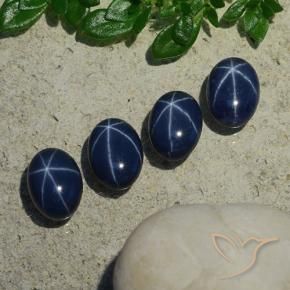 Shop natural 4.99ct 濃い紺 スターサファイア gems, 楕円形, from タイ at GemSelect. In stock, global shipping!