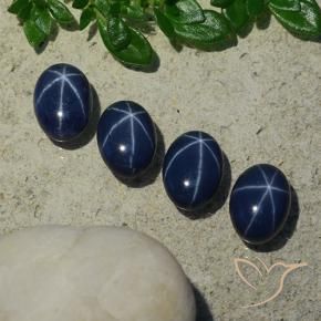 Shop natural 4.99ct 濃い紺 スターサファイア gems, 楕円形, from タイ at GemSelect. In stock, global shipping!