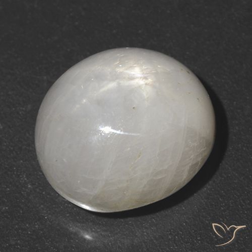 5.52ct 天然 非常に薄い灰色 スターサファイア, 楕円形, オペーク