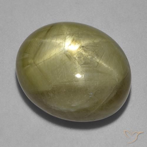 26.69ct 天然 ゴールドイエロー スターサファイア, 楕円形, オペーク