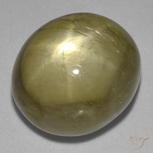 21.21ct 天然 ゴールド スターサファイア, 楕円形, オペーク