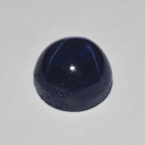 3.02カラットの天然ネイビーブルースターサファイア（7.36 mm・ラウンドカット）