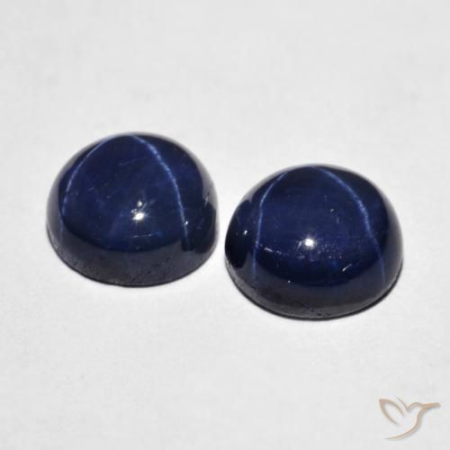Shop natural 5.16ct ネイビーブルー スターサファイア gems, ラウンド, from タイ at GemSelect. In stock, global shipping!