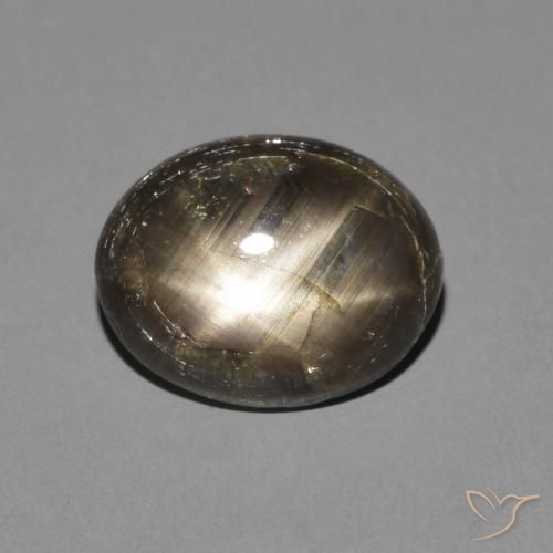 3.05ct 天然 ブラック スターサファイア, 楕円形, オペーク