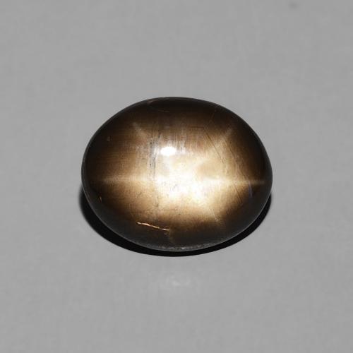 2.26ct 天然 ブラック スターサファイア, 楕円形, オペーク
