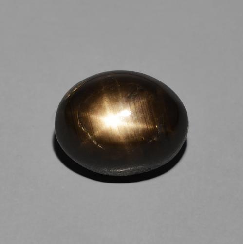 5.01ct 天然 ブラック スターサファイア, 楕円形, オペーク