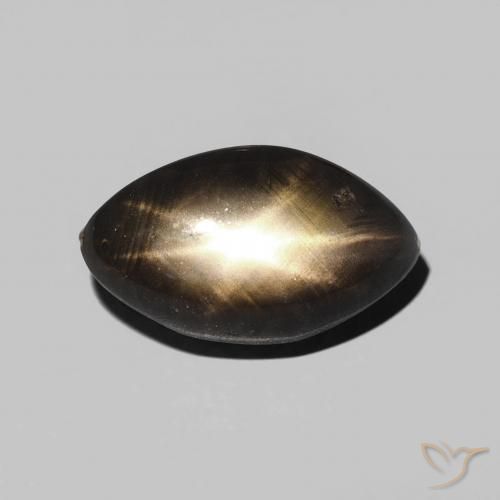 3.28ct 天然 ブラック スターサファイア, マーキーズ, オペーク