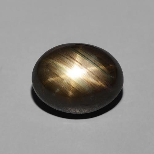 4.06ct 天然 ブラック スターサファイア, 楕円形, オペーク