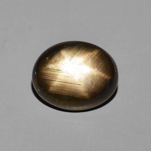 3.50ct 天然 ブラック スターサファイア, 楕円形, オペーク