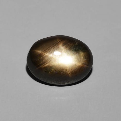 3.42ct 天然 ブラック スターサファイア, 楕円形, オペーク