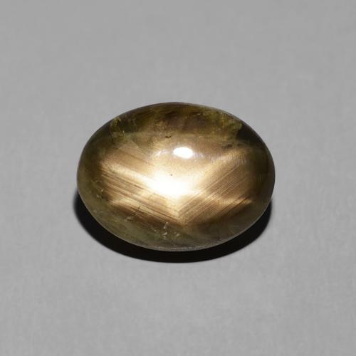 4.38ct 天然 ブラック スターサファイア, 楕円形, オペーク
