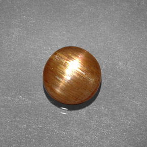 1.35カラットの天然ゴールドブラウンスターサンストーン、オーバルカット、オペーク