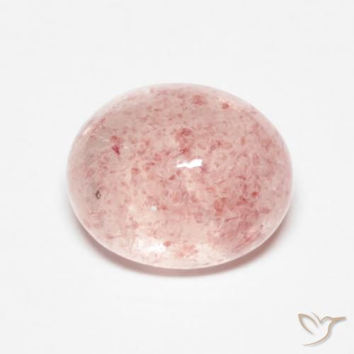 3.40ct 天然 ライトピンク ストロベリークォーツ, 楕円形, 半透明