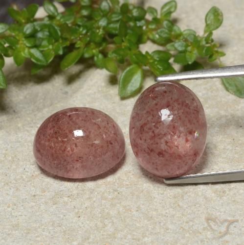 10.08ctw 天然 ミディアムピンク ストロベリークォーツ, 楕円形, 半透明