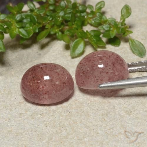 Shop natural 10.08ct ミディアムピンク ストロベリークォーツ gems, 楕円形, from ロシア at GemSelect. In stock, global shipping!