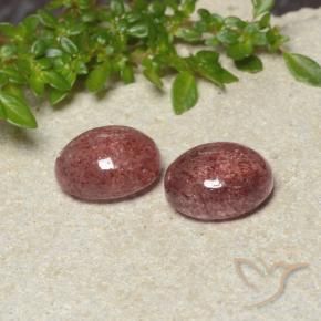 Shop natural 6.51ct ローズピンク ストロベリークォーツ gems, 楕円形, from ロシア at GemSelect. In stock, global shipping!