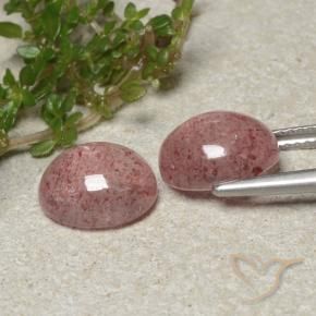 Shop natural 6.26ct ライトピンク ストロベリークォーツ gems, 楕円形, from ロシア at GemSelect. In stock, global shipping!