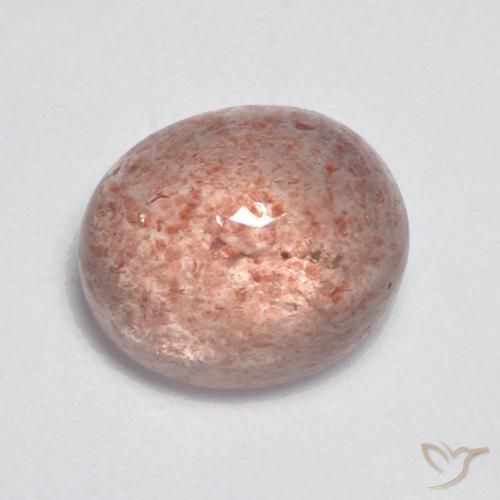 4.29ct 天然 アーシーピンク ストロベリークォーツ, 楕円形, 半透明