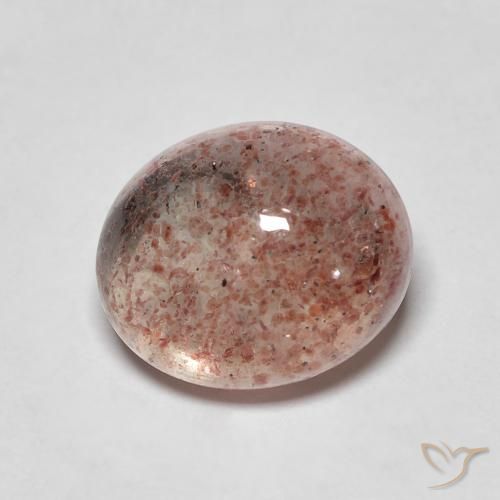 4.37ct 天然 ライトピンク ストロベリークォーツ, 楕円形, 半透明
