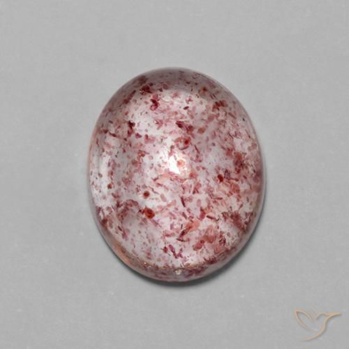 4.23ct 天然 薄いローズウッドピンク ストロベリークォーツ, 楕円形, 透明