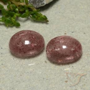 Shop natural 6.52ct ミディアムピンク ストロベリークォーツ gems, 楕円形, from ロシア at GemSelect. In stock, global shipping!