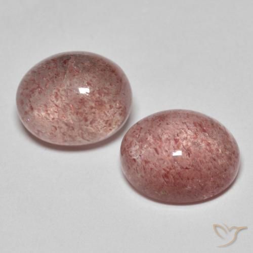 Shop natural 7.31ct ディープピンク ストロベリークォーツ gems, 楕円形, from ロシア at GemSelect. In stock, global shipping!