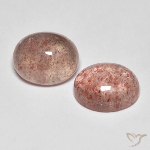 Shop natural 5.55ct ローズピンク ストロベリークォーツ gems, 楕円形, from ロシア at GemSelect. In stock, global shipping!