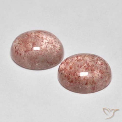 Shop natural 5.55ct ローズピンク ストロベリークォーツ gems, 楕円形, from ロシア at GemSelect. In stock, global shipping!