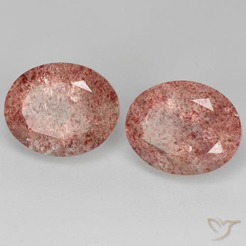 Shop natural 7.24ct ミディアムピンク ストロベリークォーツ gems, 楕円形, from ロシア at GemSelect. In stock, global shipping!