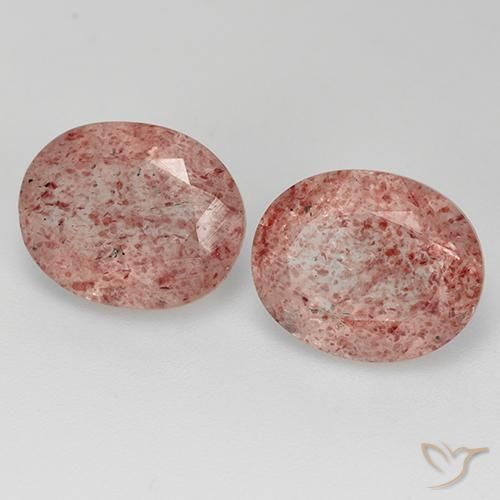 Shop natural 6.73ct ミディアムピンク ストロベリークォーツ gems, 楕円形, from ロシア at GemSelect. In stock, global shipping!